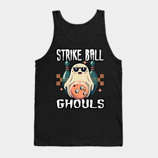 Strike Ball Ghouls - Ghost Halloween Bowling Tank Top